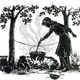 In an illustration from the first book, Jessie makes stew.